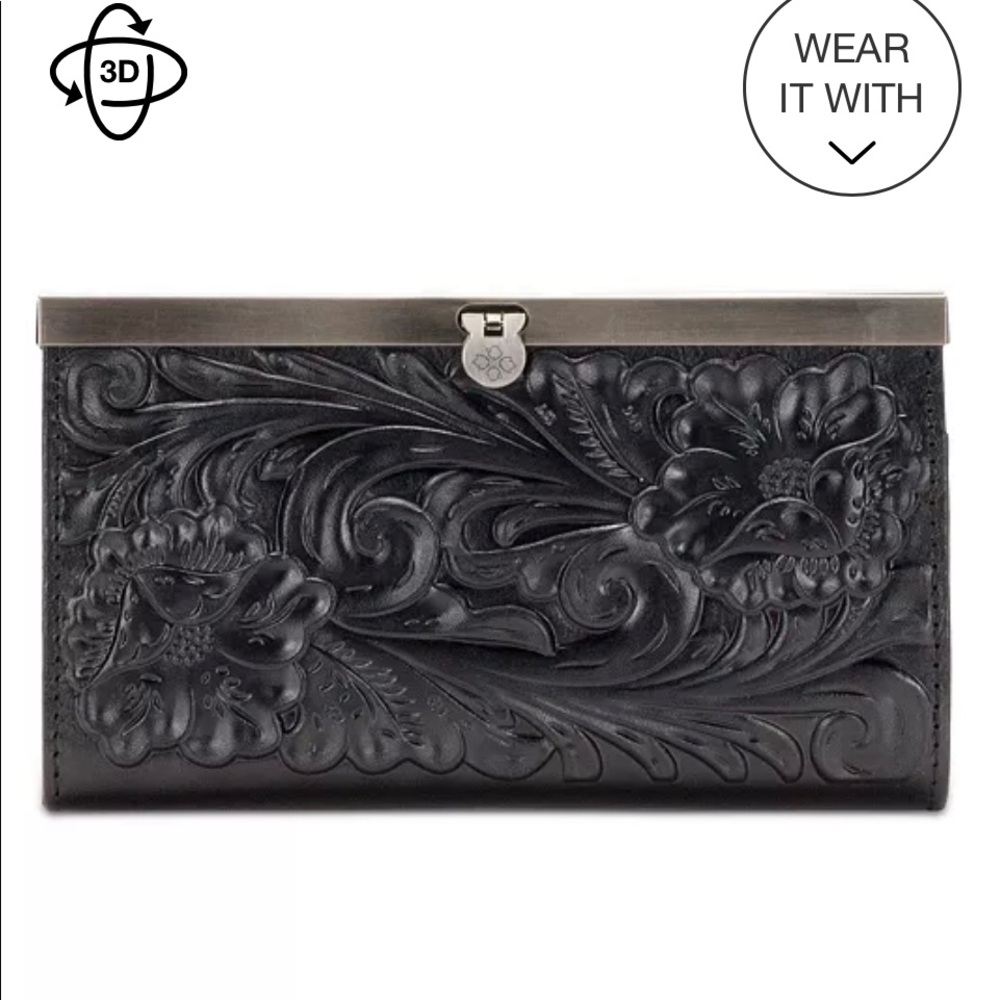 Patricia Nash Cauchy Tooled LeatherWallet.Defected